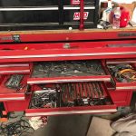 Matco toolbox with tools
