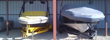 Indoor Boat storage is not limited to marinas. Try a self storage facility for your boat.